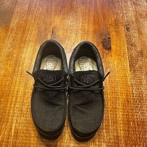 Hey Dude Black Kids Shoes